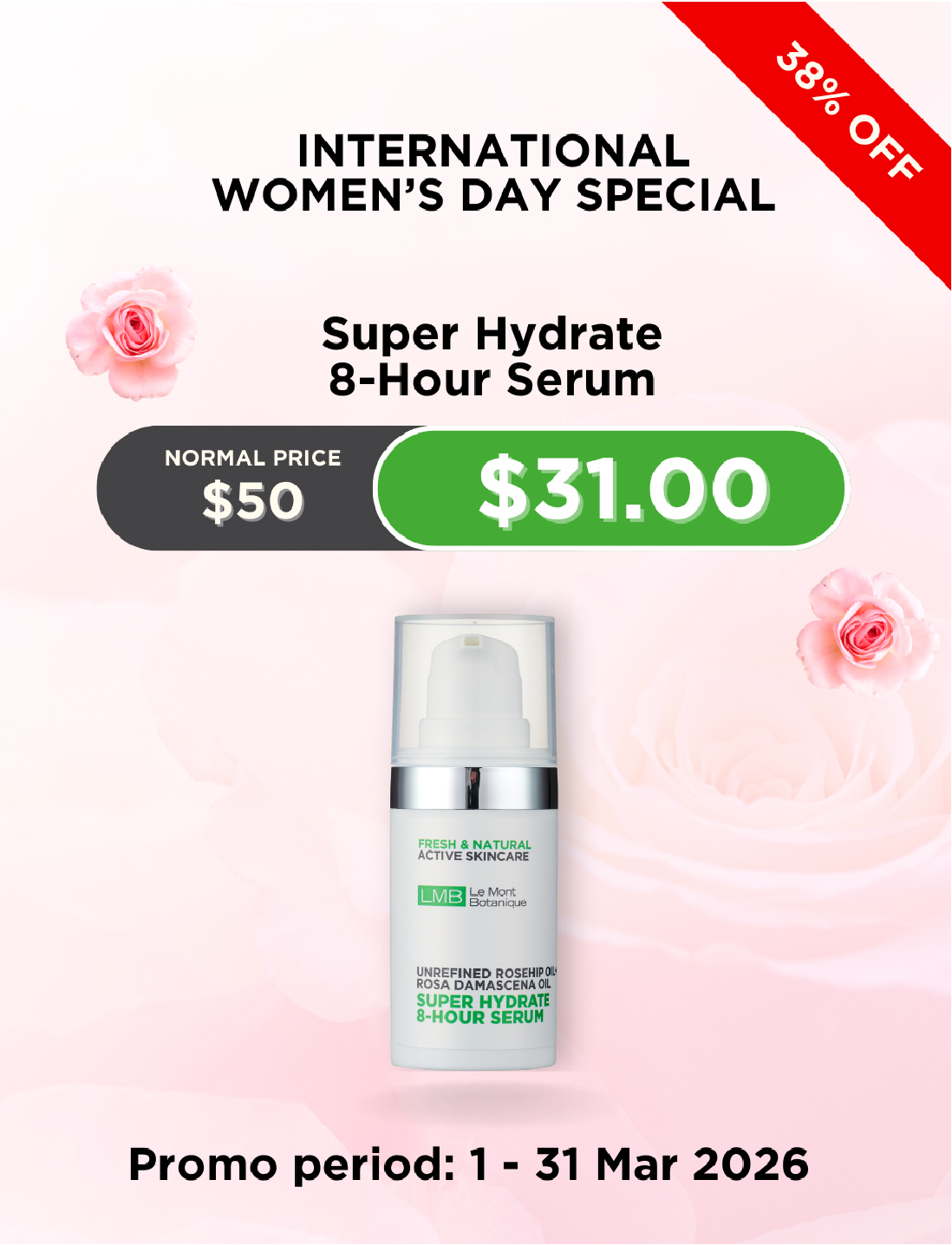 Super Hydrate 8-Hour Serum (15ML) (DISCOUNT)